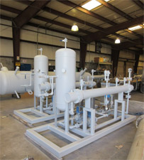 Glycol heating system for freezers